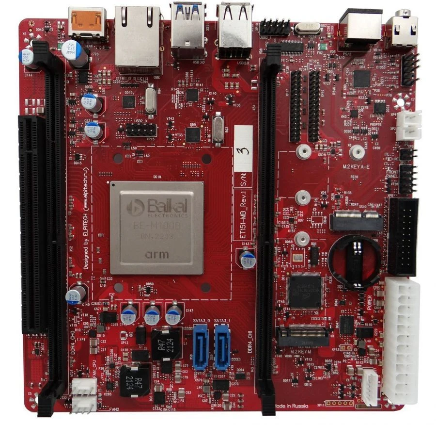 لوحة الأم ET151-MB Mini-ITX لمعالجات بايكال