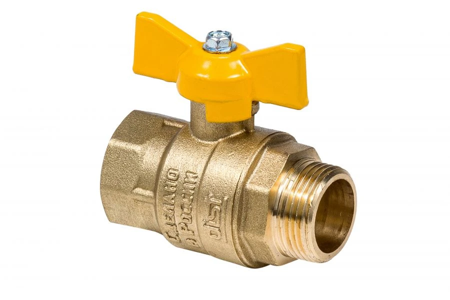 صمام كروي غاز Dist "خبير" DN25 1" G1/2"-G1/2" 223B