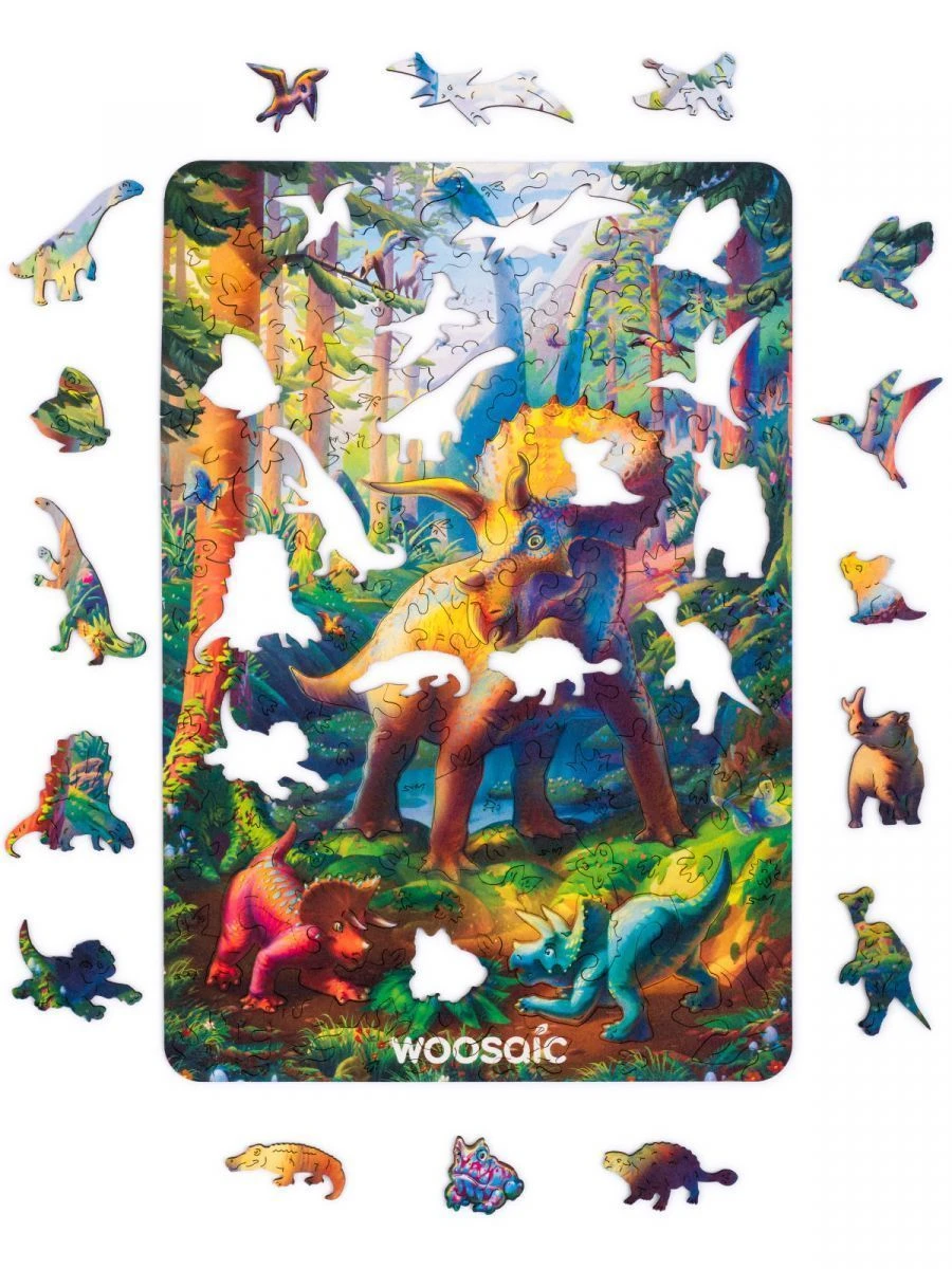 ألغاز تعليمية من الخشب "Woosaic" - بدون آليات