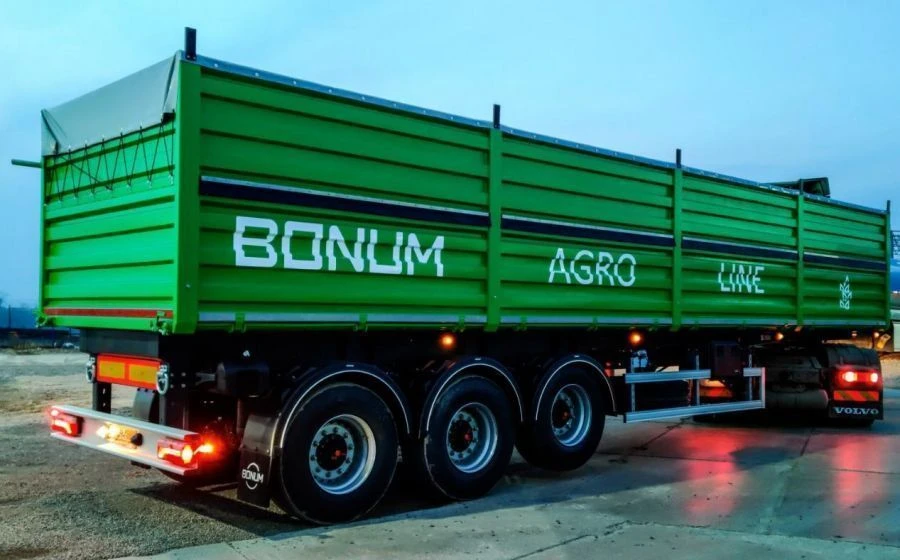 نصف مقطورة BONUM 914280 لنقل المواد الزراعية