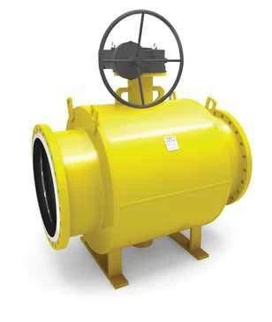Кран шаровый LD КШЦФР Gas из стали 20 Ду350/300 Ру1,6МПа Н/П с редуктором