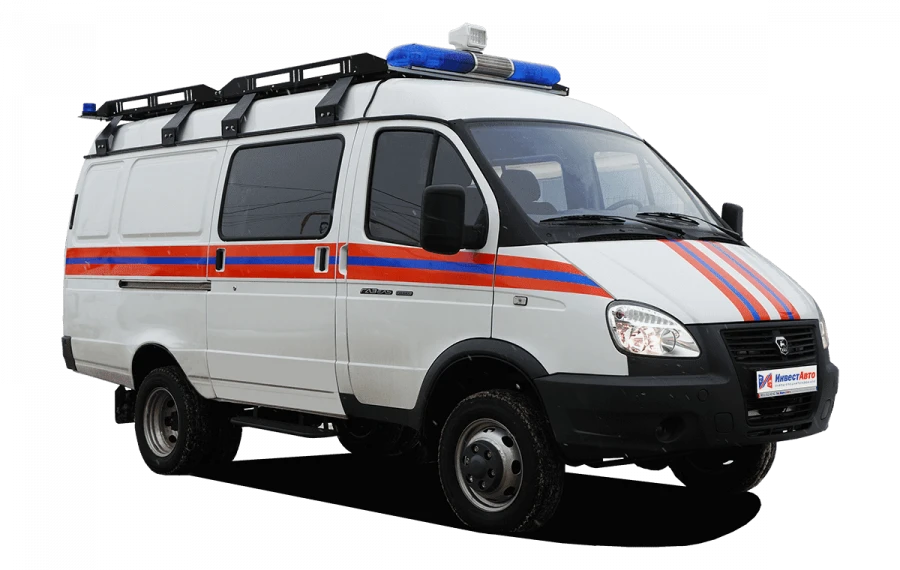 مركبة الطوارئ والإنقاذ ونموذج الشرطة N1GSB مبنية على GAZ 27057 بمحرك ديزل