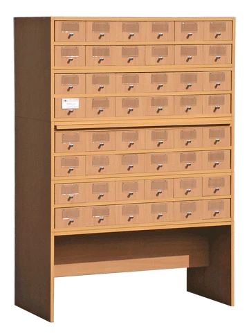خزانة تخزين كتالوج خشبية