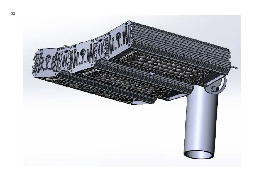 مصباح LED تصميم صناعي "MTM IoT" سلسلة كيوبيك 140 ثلاث وحدات اتصال جانبي 10 درجات تركيب كونسول