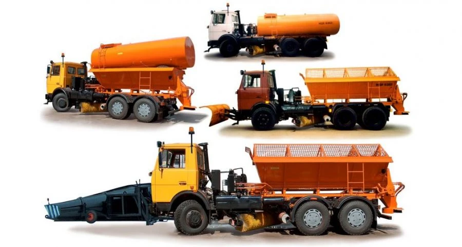 Universal Road Machine MDK-6312 based on MAZ 59365T Chassis 6312C3, 6312C5, 6312C