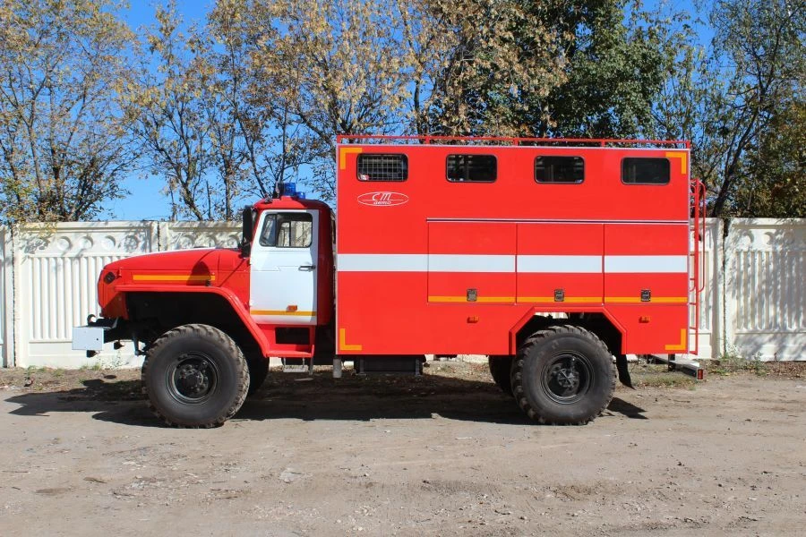 Автомобиль пожарный рукавный АР-2 (43206), тип 4344-09, модификации 4344А8, на шасси Урал 43206-4151-79, 43206-4151-81
