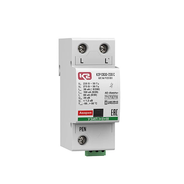 جهاز حماية من ارتفاعات الجهد K2R SV30-230 C، رقم الكاتالوج R123 001