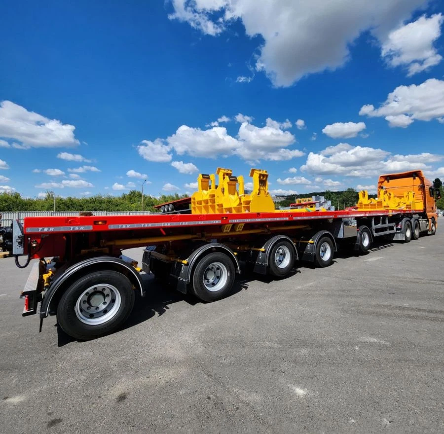 Полуприцеп MANAC 5V0F4H с шинами KAMA NF 202 285/70R19,5 145/143M или KAMA NR 201 285/70R19,5 145/143M, с колесными дисками 167.