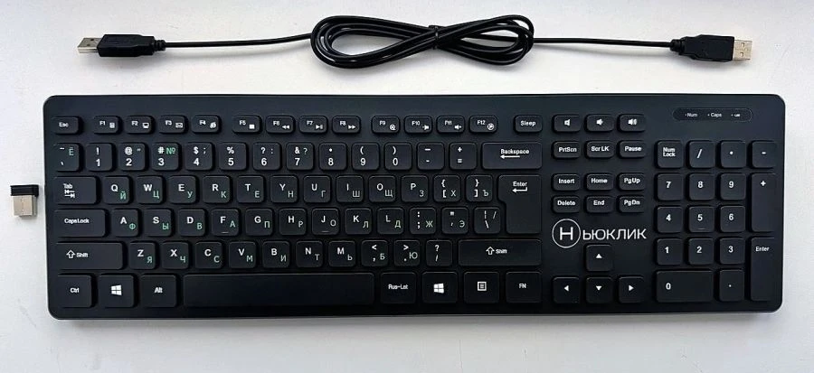 Клавиатура НЬЮКЛИК HK-007 комбинированная (беспроводная , проводная)