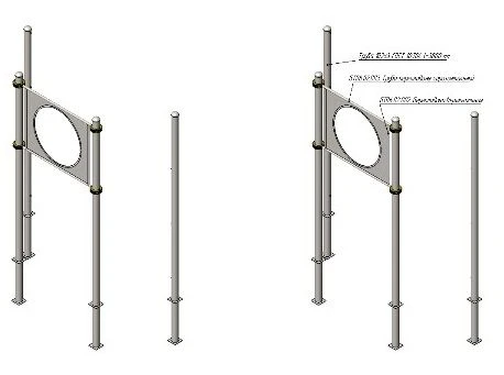 هدف دائري على قاعدة للاختبار AKS-76