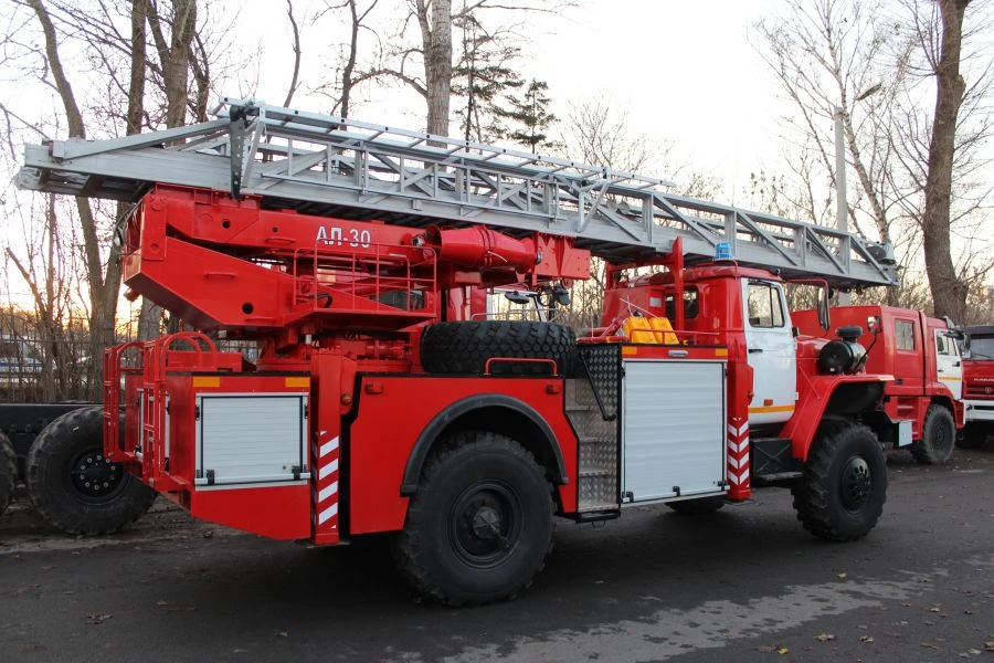 43443D автолестница пожарная АЛ 17…30 (43206), тип 4344-06, модификации 4344В6 на шасси модификации 43206-6151-71 / (43206-71),
