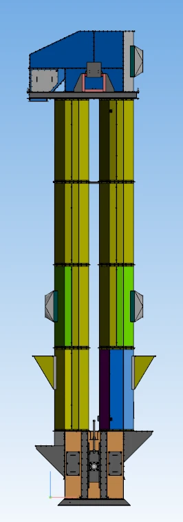 مصعد دلو نوع NM-350 لنقل الحبوب العمودي