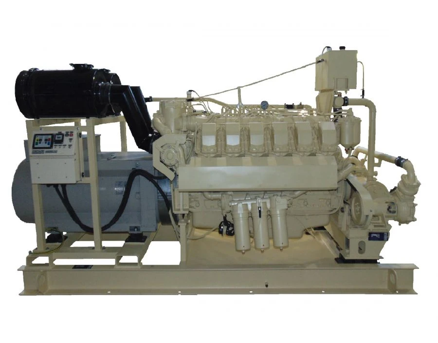 مولد ديزل مساعد بحري بنظام تبريد مزدوج DG1A-315/1500