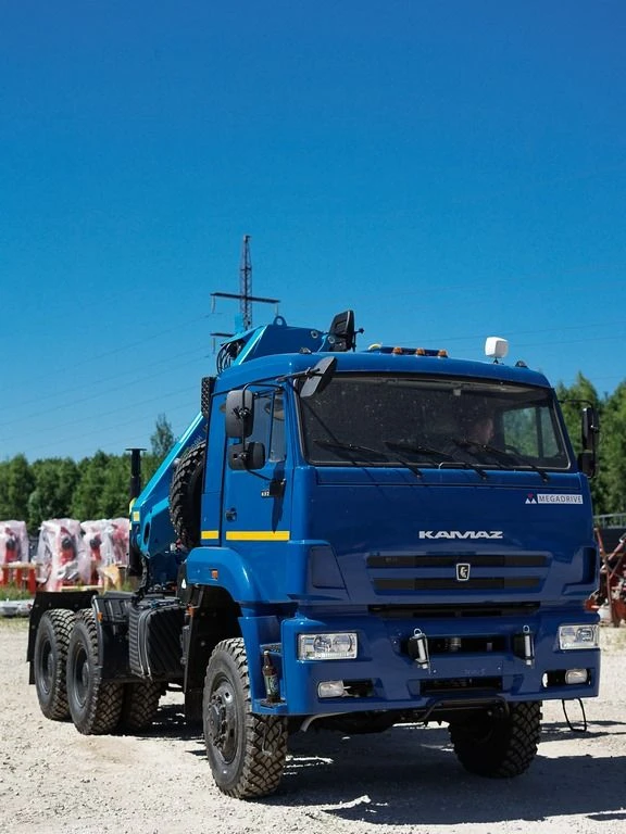 Автомобиль специальный с краном погрузочным гидравлическим типа КМА на базе КАМАЗ 53504 и его модификации 51К12N-U9