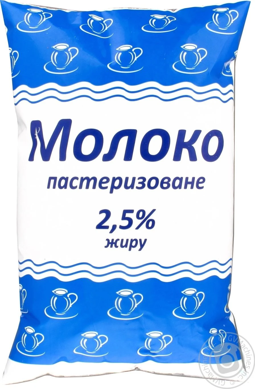 Молоко коровье пастеризованное 2.5%