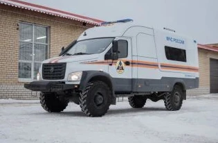 Оперативный автомобиль отделений военизированных горноспасательных частей (ВГСЧ) модификации 38544 на базе шасси ГАЗ C41A43