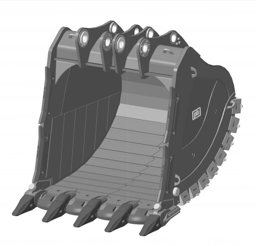 دلو صخري شديد التحمل RD-270.24.XS145-V2-X-NF