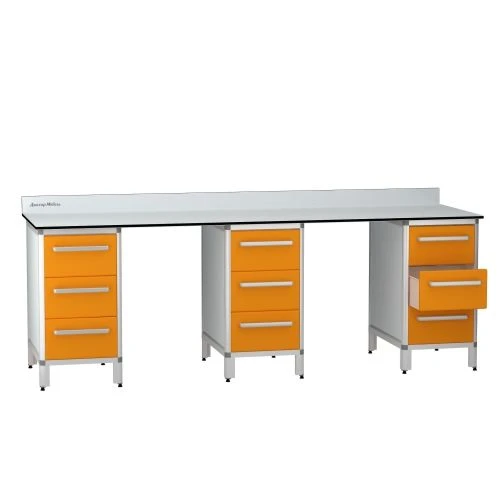 طاولة فحص طبية مع سطح من الألومنيوم، موديل DM-2-106-33.K2.F2