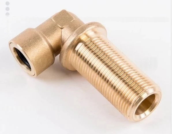 موصل نحاسي بزاوية لخرطوم بولياميد 10 مم مع خيط M16x1.5" 467.L.10-M16.199.B