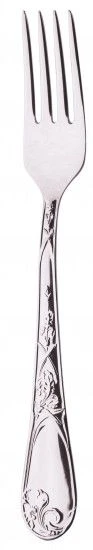 Eco-Friendly Stainless Steel Dining Fork with Iris Design M-22