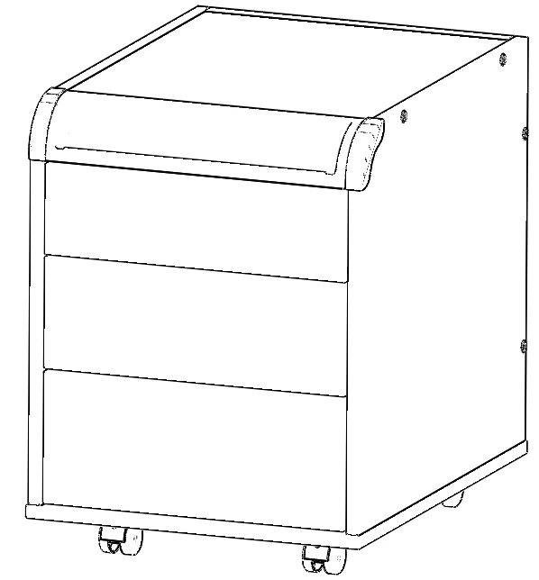 Тумба выкатная, модели ТУВ.16