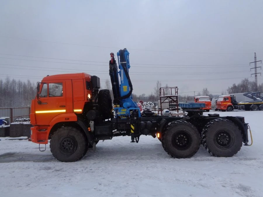 Автомобиль специальный с краном погрузочным гидравлическим типа КМА на базе КАМАЗ 5350 и его модификации 51К10N-UN