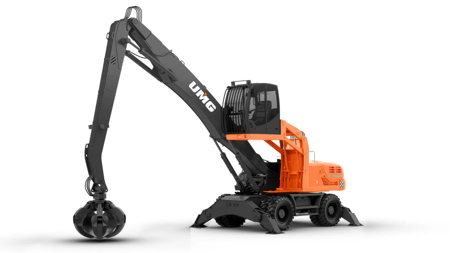 حفار-محمل ذو عجلات E230WH بمحرك YAMZ 53416 ذراع بطول 4700 مم