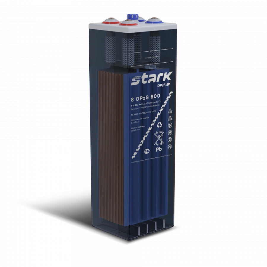 بطارية ستارك OPzS 800 الرصاصية الحمضية