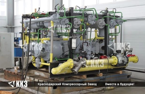 Компрессорные установки на базе поршневых объемных компрессоров для автомобильной газонаполнительной компрессорной станции ТГА