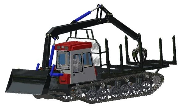 شاسيه الجرار الصناعي TGU-6U سعة 20 طن
