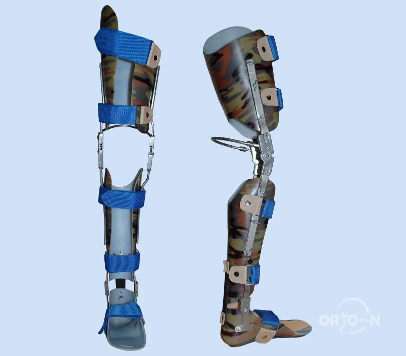جهاز تقويم العظام الكامل للساق مع قشور مخصصة