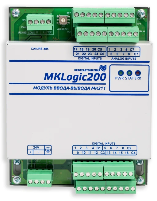 Контроллер программируемый логический MKLogic200®. Модуль ввода-вывода MK211 A
