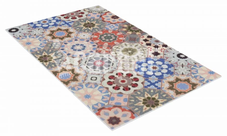 Коврик вырезной icarpet PRINT антискользящий "Плитка Паласио" 80х120 см