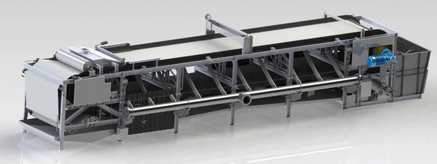 فلتر فراغ حزامي أفقي 1.7F15 نظام ترشيح صناعي
