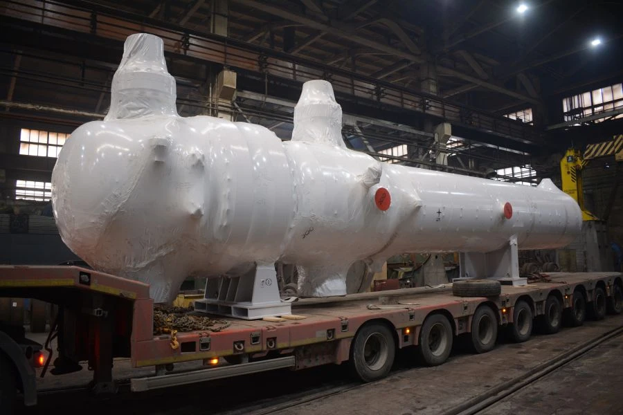 جسم تجميع مبادل حراري "غاز-غاز" 20T-1 أسود 1400 TU(G)-12.5-M1/20-9-T-2/2 00.00.000
