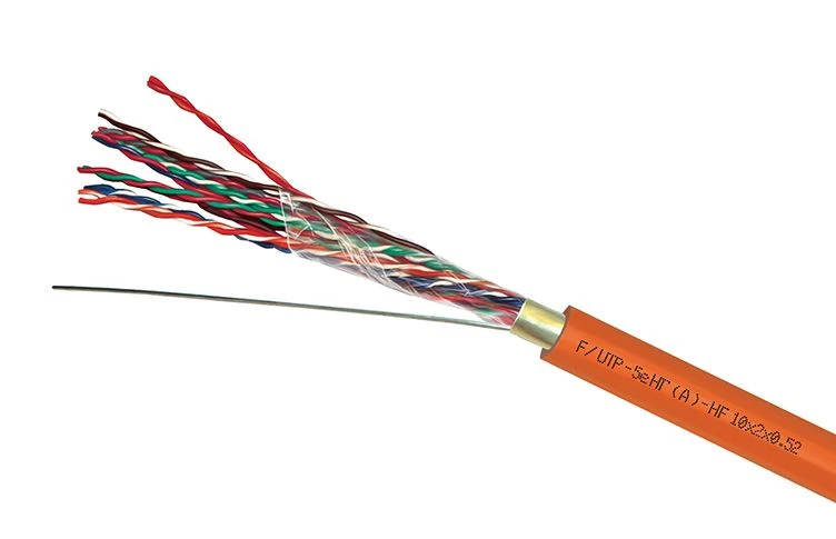 كابل مزدوج ملتوي عالي التردد F/UTP Cat 5e ZH ng(A)-HF 50*2*0.52