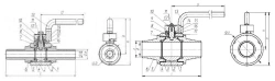 Manual Welded Shut-Off and Regulating Ball Valve KSHR DN 10-80 PN 1.6-8.0 MPa