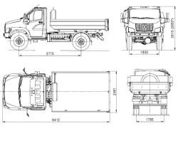 GAZ-SAZ-25061-03 Construction Dump Truck on C41A23 Chassis