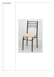 Patrick Chair - Metal Frame with Faux Leather and Laminated Board