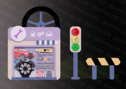 Decorative Development Panel "Auto Workshop" PMG-00A