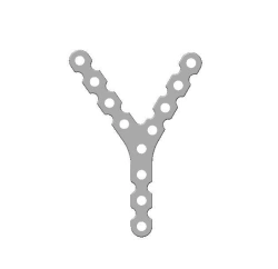Y-Shaped Titanium Alloy Plate for Osteosynthesis, Art. 93.19.XXX