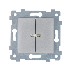 Dual Switch Mechanism with Indicator "MARIYA" S510-440 Aluminum