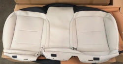 Gray Leather Rear Seat Cushion Cover 7002440XST33AZ6