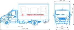 Medical Service Van on AM193 Chassis 27193Z for GAZ Vehicles