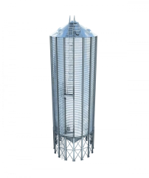 Metal Silo with Conical Bottom for Food Industry SK204-2-5.6/7 (Clearance 1230mm)