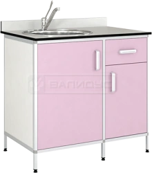 Kitchen Sink Cabinet with Round Aluminum Frame TM-1PKN