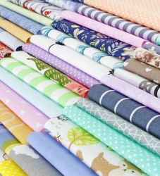 Bleached Cotton Fabric for Garments, Printed, Smoothly Dyed Art. 120/220 Milady