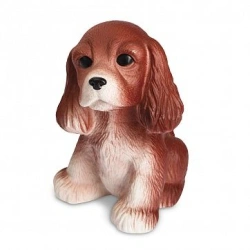 Cute Dark-colored Spaniel Puppy Toy