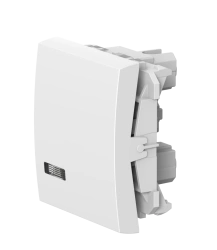 CADUCEUS ALING MODE One-Gang Cross Switch with Indicator 10AX 250V White