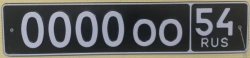 Vehicle Registration Plate Type 5 - Government Issued